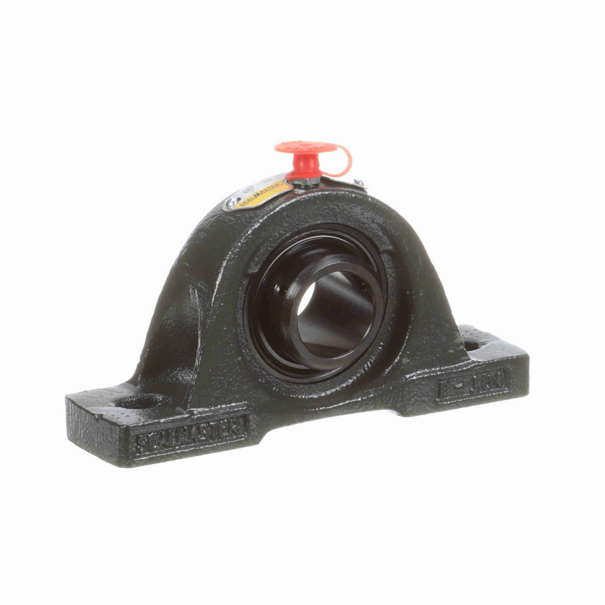 Sealmaster Mounted Cast Iron Two Bolt Pillow Block Ball Bearing - 52100 Bearing Steel, Black Oxided - Setscrew Lock - High Temperature - NP-16 HTC