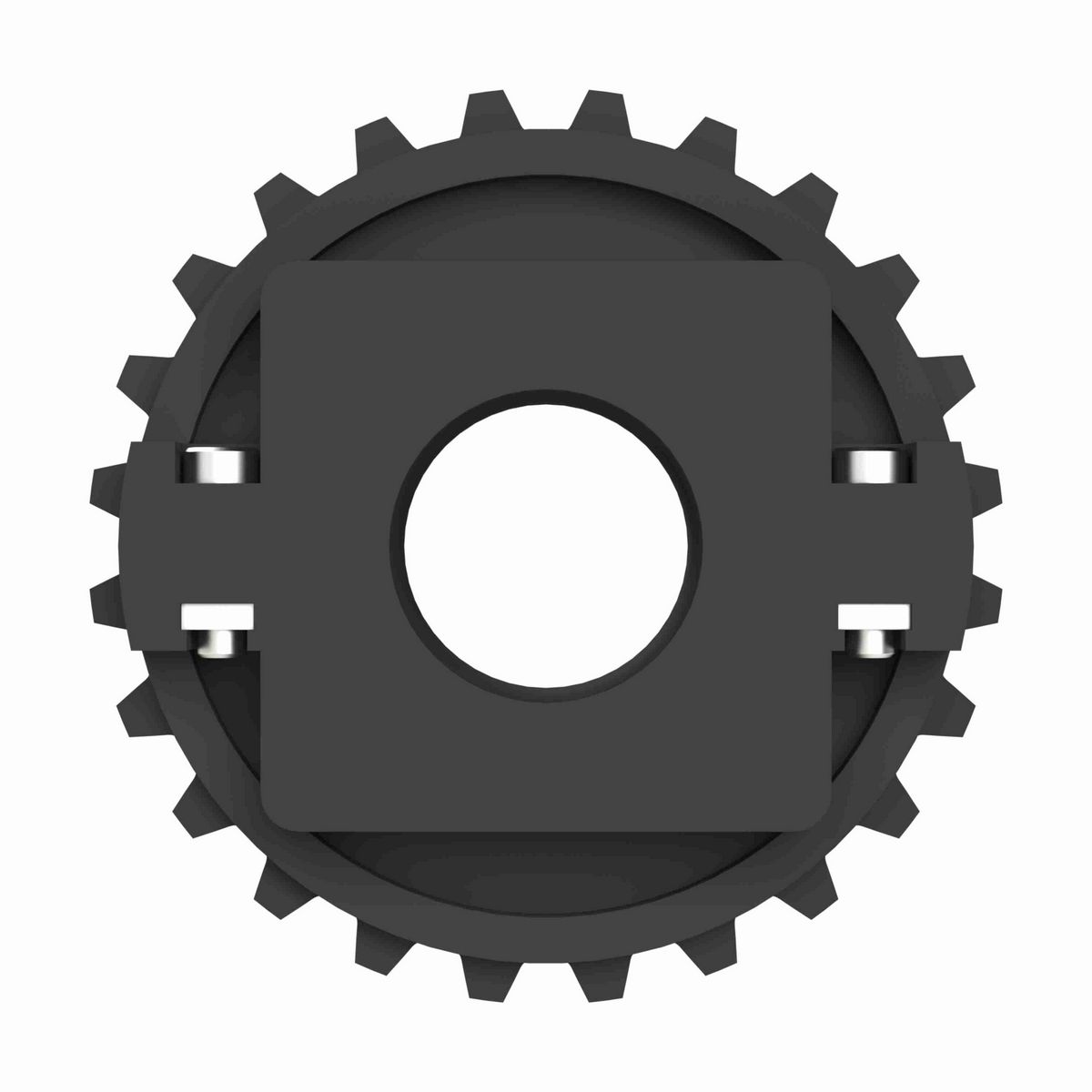 Rexnord 1500 Series Split Molded Nylon Sprocket with 24 Teeth and 1-1/2in Round Idler Bore - 614-143-19