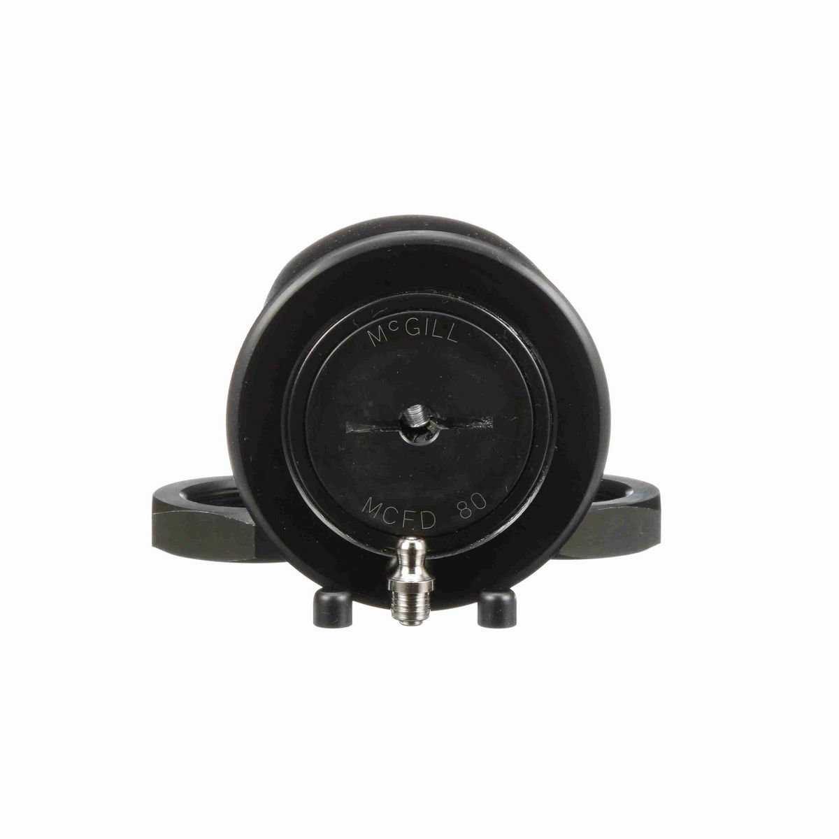 Опорный ролик с цапфой McGill CAMROL MCFD 80, бочкообразный, повышенной грузоподъемности, со щитком, со шлицем под отвёртку, метрический