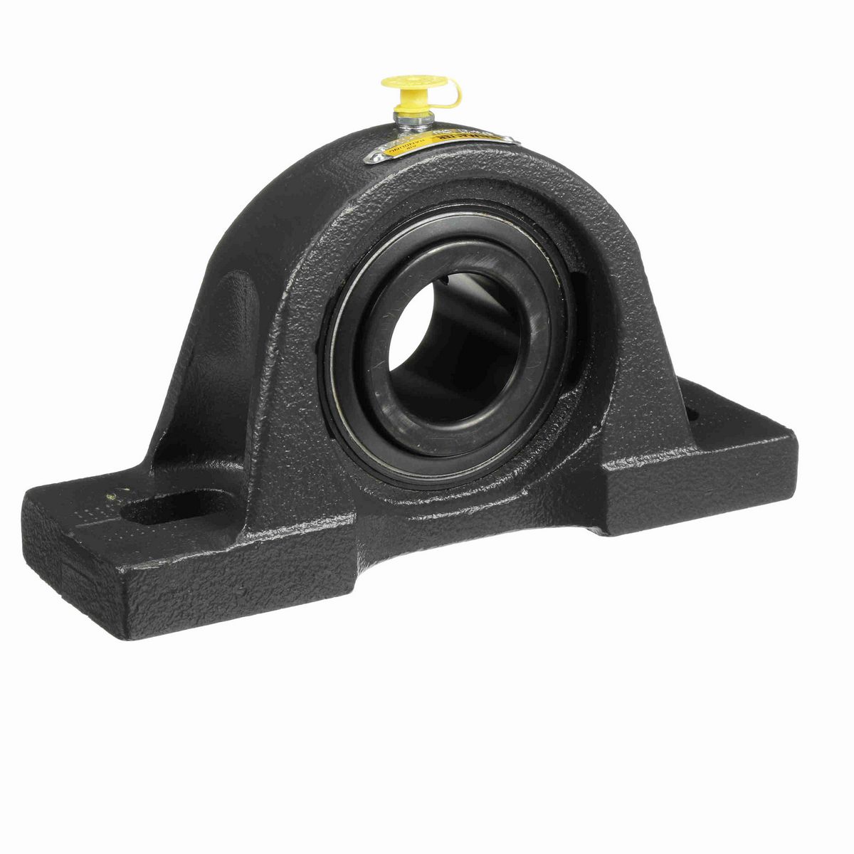 Sealmaster Mounted Cast Iron Two Bolt Pillow Block Ball Bearing - 52100 Bearing Steel, Black Oxided - Setscrew Lock - Air Handling Housing Fit, Noise Tested - SPM-27 CXU