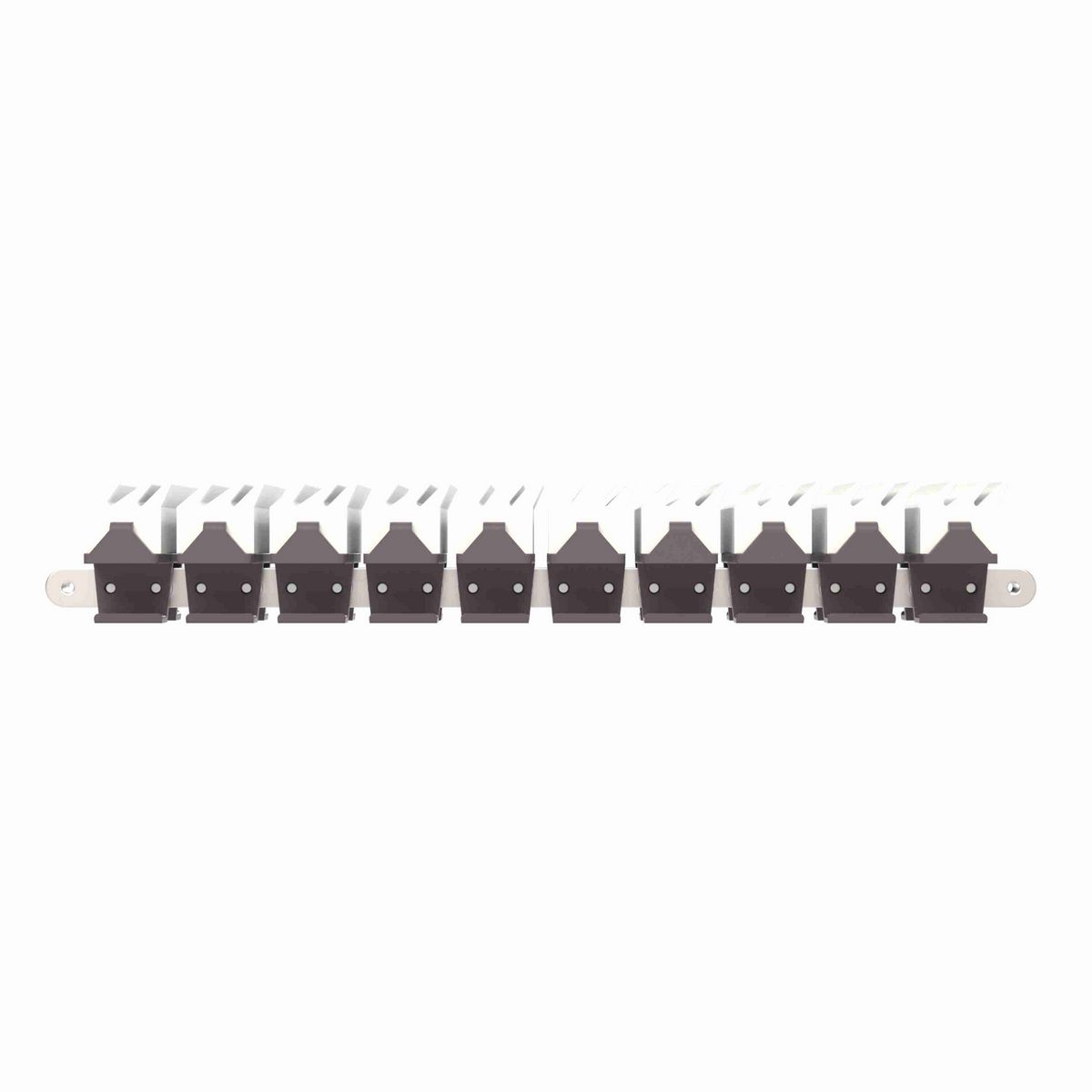 Rexnord 1873TAB SideGrip™ Side-flexing, Material: Brown High Performance, Width: 3.75in, Pitch: 1.5in - 81420502