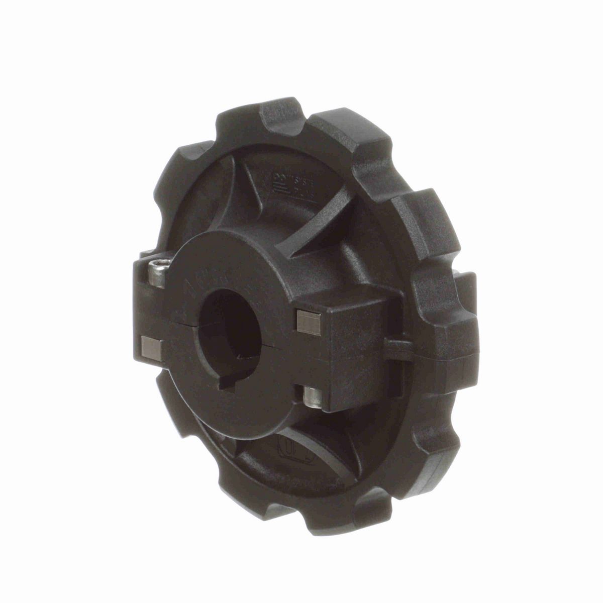 System Plast 880 Series Split Molded Sprocket with 10 Teeth, a 1in Round Shaft-Ready Bore and Setscrew - 880-10R1-DS-SS