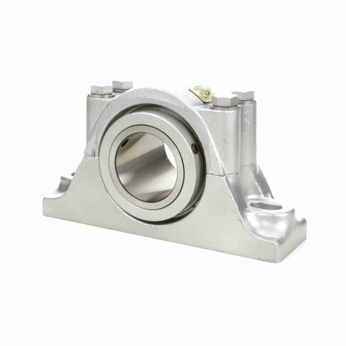 Sealmaster Mounted Flouropolymer Coated Cast Iron Two Bolt Pillow Block Tapered Roller - 52100 Bearing Steel - Double Collar Mount Lock - Corrosion Resistant - RPB 303-C2 CR