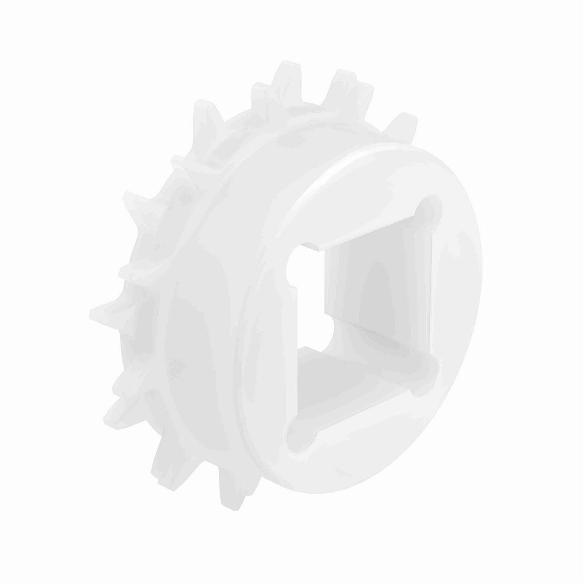 Rexnord 1600 Series Solid One Piece Machined Nylon Sprocket with 9 Teeth and a 25mm Square Bore - 10834827