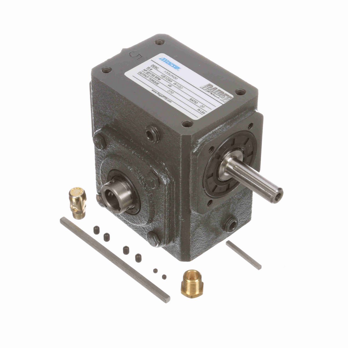 Morse Raider Plus Worm Gear Reducer Cast Iron Single-Reduction Worm Reducer - 133UH20 010