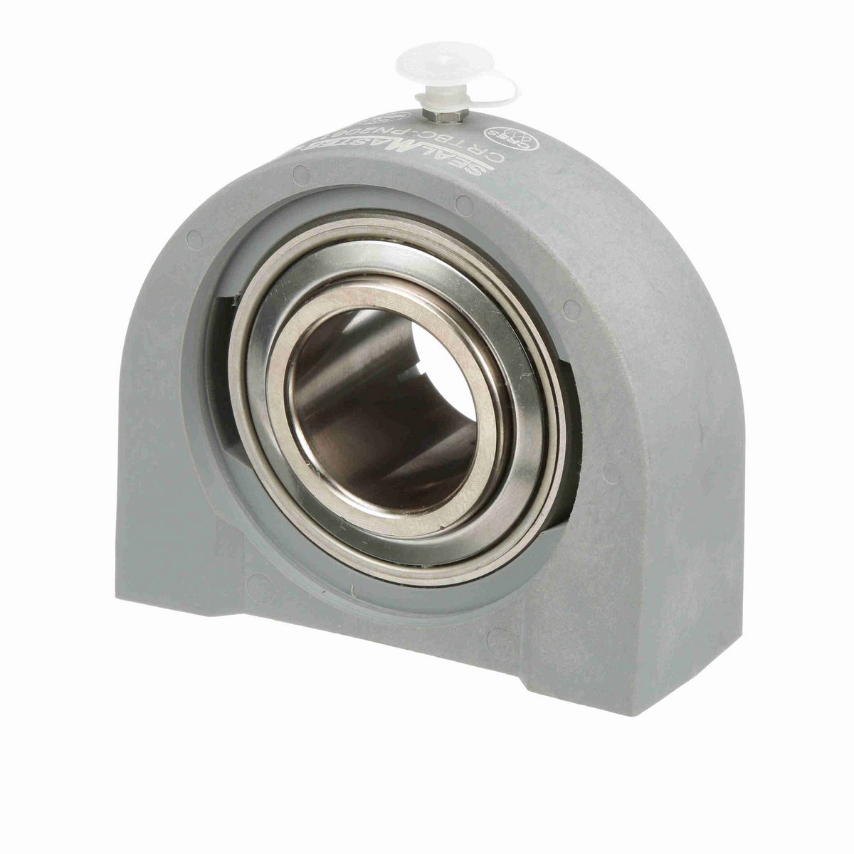 Sealmaster Mounted Composite Tapped Base Pillow Block Ball Bearing - 52100 Bearing Steel, Phosphorus Nickel Coated - Concentric Lock - Corrosion Resistant - CRTBC-PN208T
