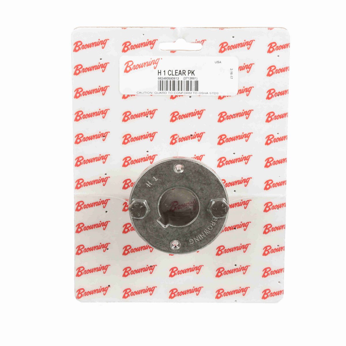 Browning Split Taper Bushing - Inch Bore Type - H 1 CLEAR PK