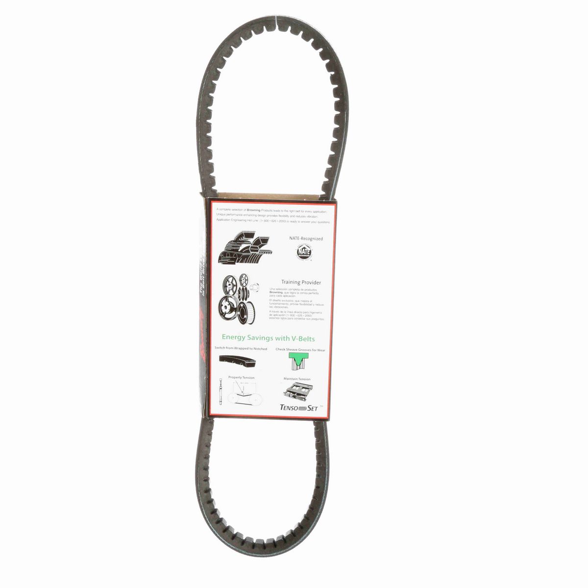 Browning EPDM Notched Belt 98% Efficient - AX31
