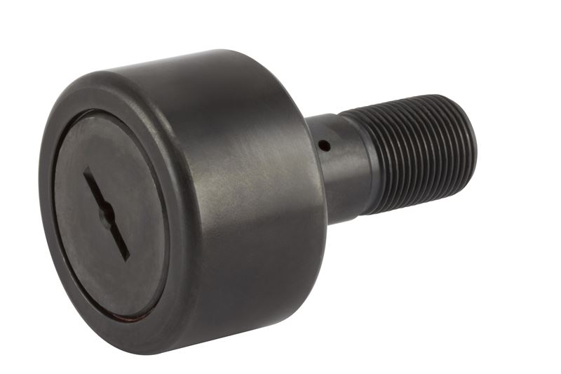 Игольчатый опорный ролик с цапфой RBC CS72L, бочкообразный, с уплотнением, со шлицем под отвёртку