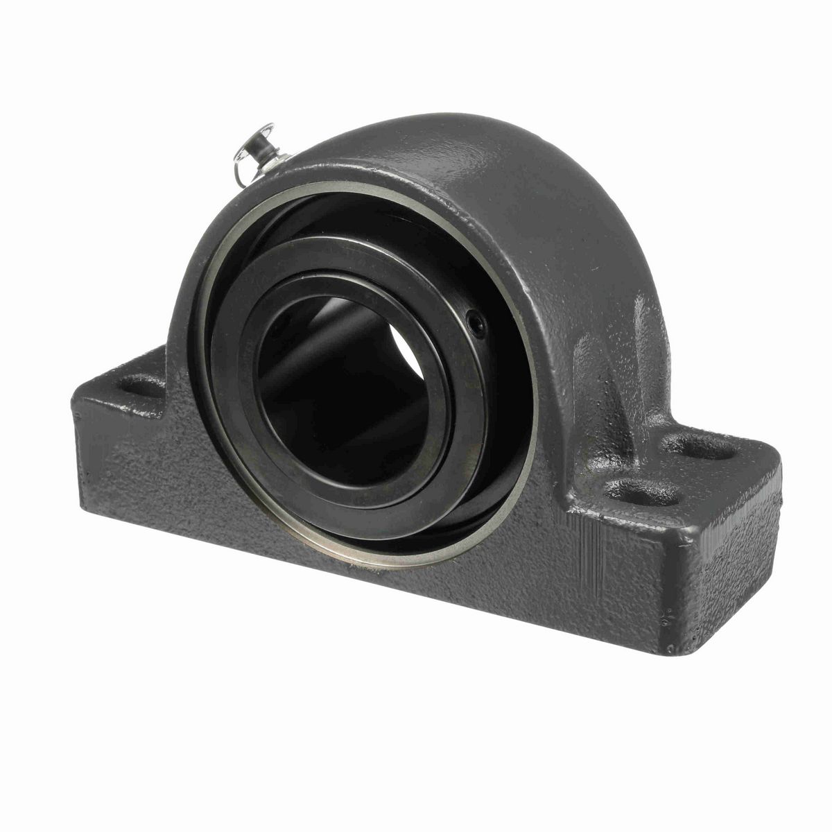 Sealmaster Mounted Cast Iron Four Bolt Pillow Block Spherical Roller - 52100 Bearing Steel, Black Oxided - Collar Mount Lock - USRBF5000-207