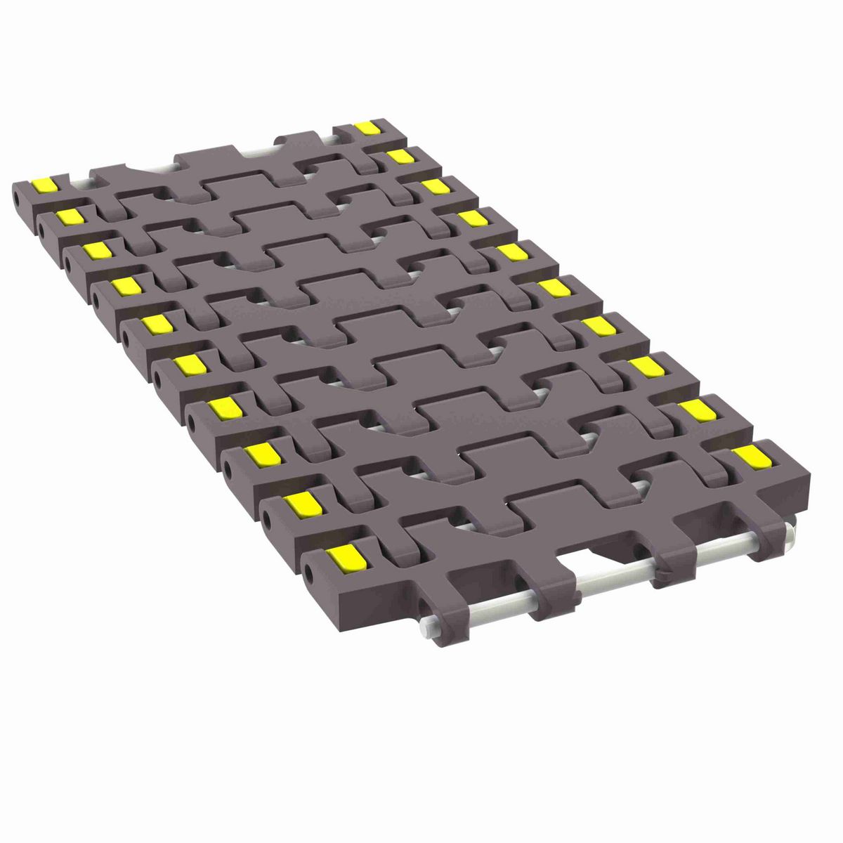Rexnord 7956B Side-flexing Flush Grid, Material: Brown High Performance, Width: 6in, Pitch: 1.25in - 10343070