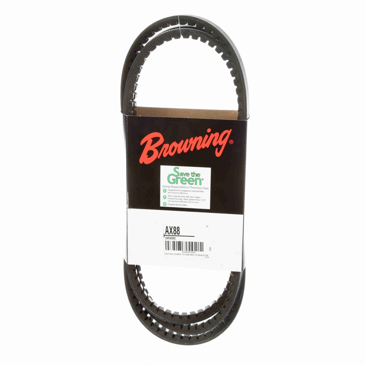 Browning EPDM Notched Belt 98% Efficient - AX88