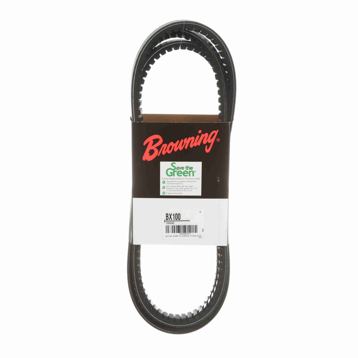 Browning EPDM Notched Belt 98% Efficient - BX100