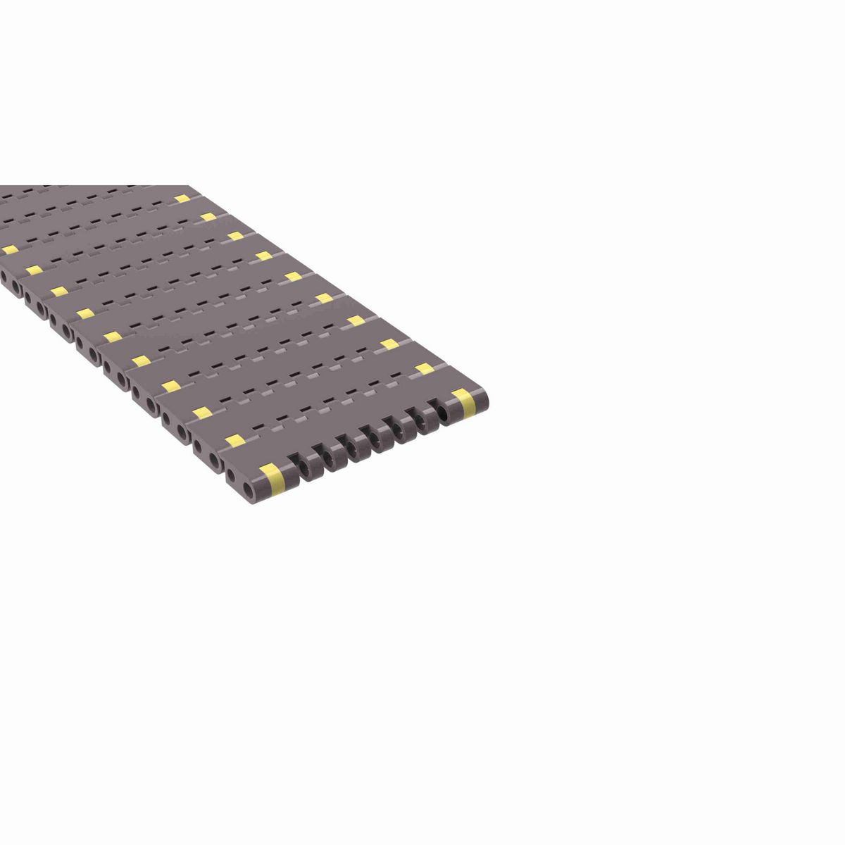 Rexnord 8505 Metric Width Straight Running Solid Top, Material: Brown High Performance, Width: 85mm, Pitch: 0.75in - 81423541