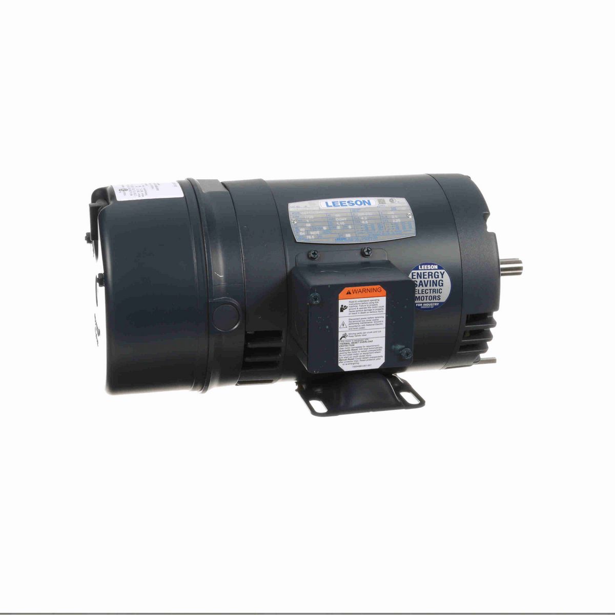 LEESON Brake Motor, 1 HP, 3 Ph, 60 Hz, 230/460 V, 1800 RPM, 56 Frame, DP - 114164.00