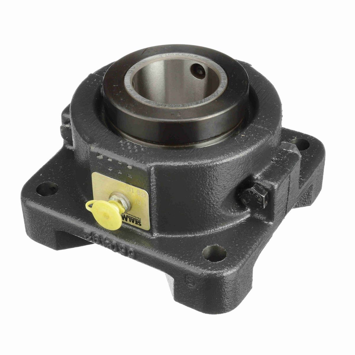 Sealmaster Mounted Cast Iron Four Bolt Flange Tapered Roller - 52100 Bearing Steel - Double Collar Mount Lock - RFB 115