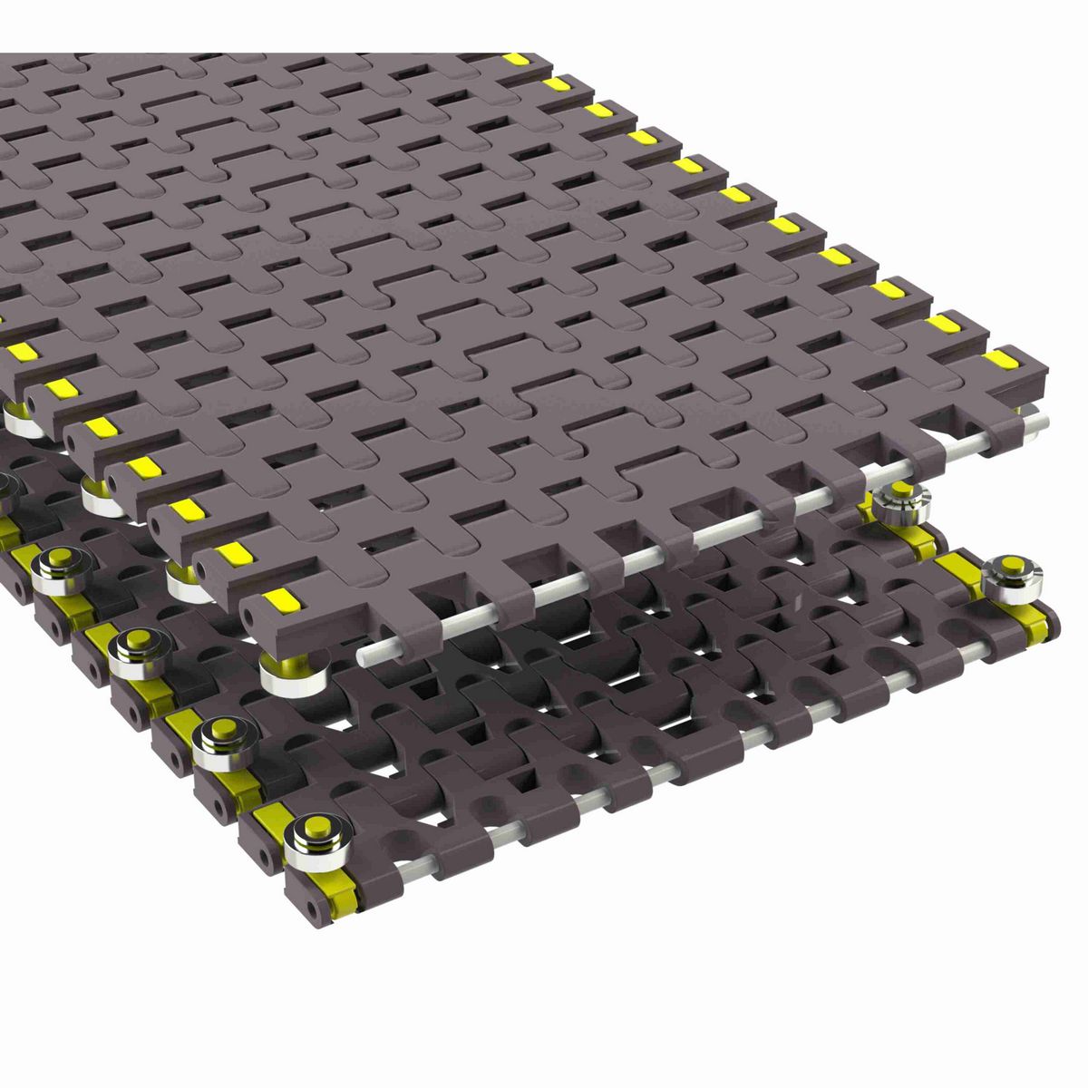 Rexnord 7956B Side-flexing Flush Grid, Material: Brown High Performance, Width: 12in, Pitch: 1.25in - 81450661