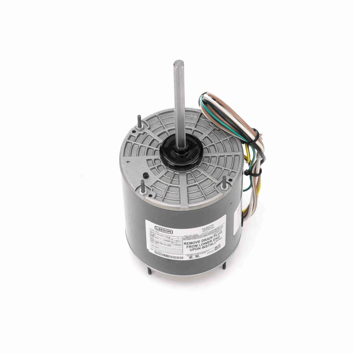 LEESON Condenser Fan Motor, 0.75 HP, 1 Ph, 60 Hz, 460 V, 1200 RPM, 48Y Frame, TEAO - X459