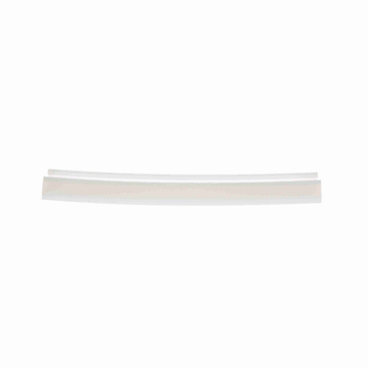 System Plast Bar Cover: 1.27"W X 0.49"H X 120"L White UHMW-PE - VG-P2510NBC-10