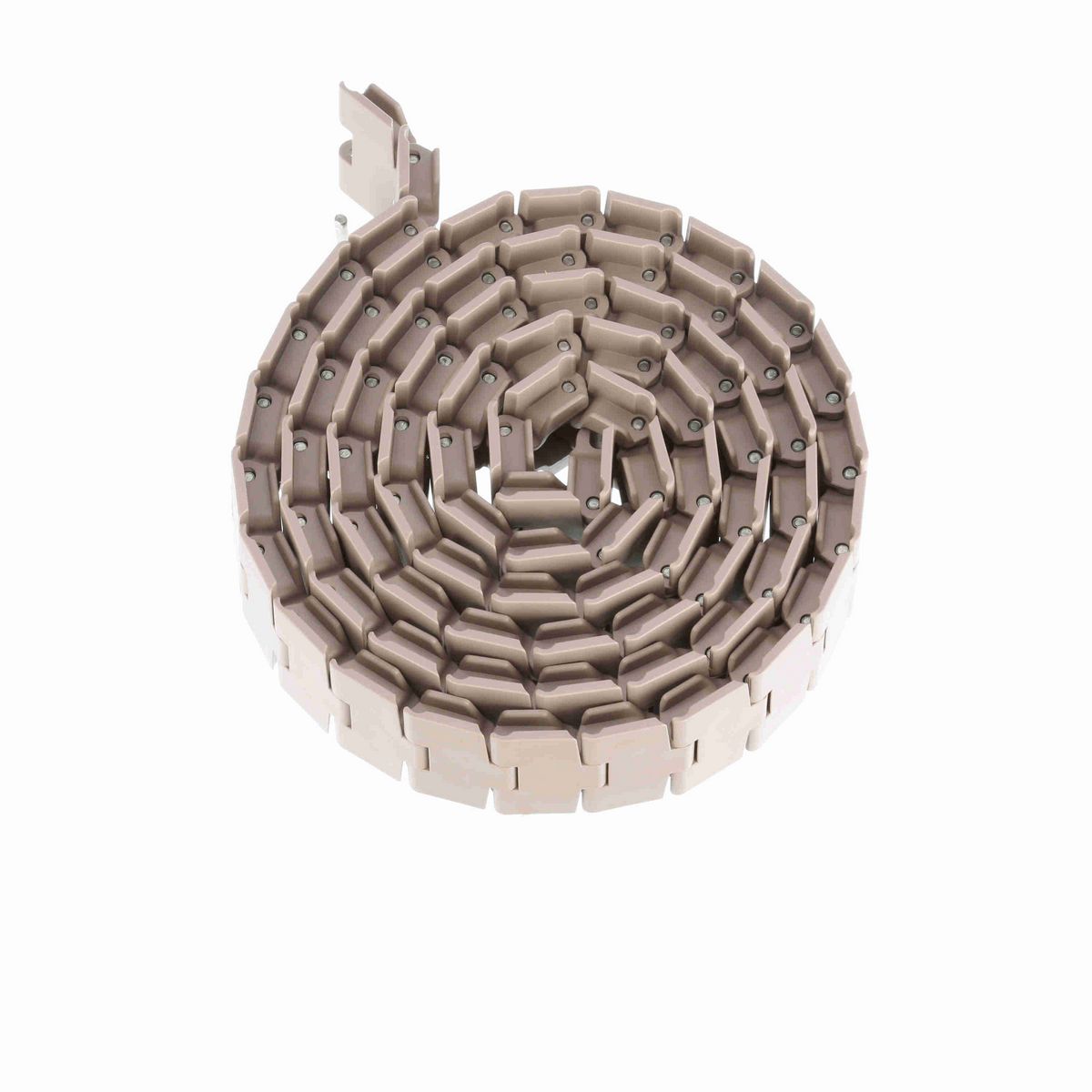 System Plast 879TAB Side-flexing Solid Top, Material: Tan Low Friction, Width: 3.25in, Pitch: 1.5in - LF879TAB-K325