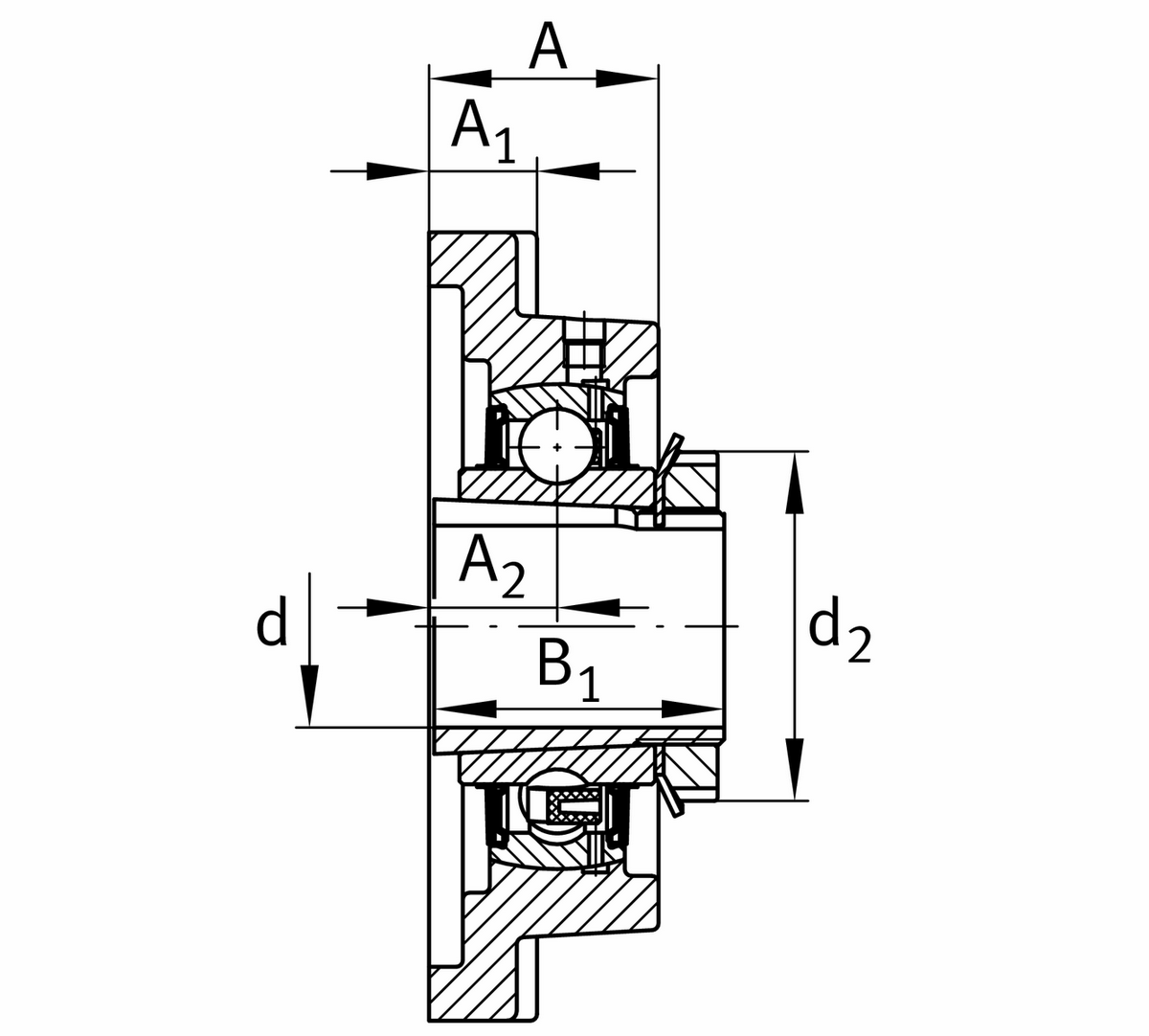 Фланцевый корпус FAG UKF211