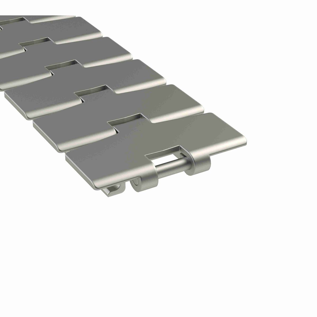 Rexnord 881TAB Side-flexing Solid Top, Material: Carbon Steel, Width: 3.25in, Pitch: 1.5in - 765.91.31