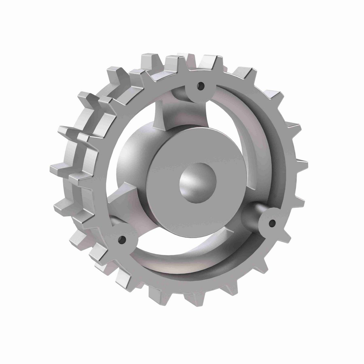 Rexnord 820 Series Solid One Piece Cast Iron Sprocket with 19 Teeth and a 3/4in Round Rough Stock Bore (RSB) - 401-154-2