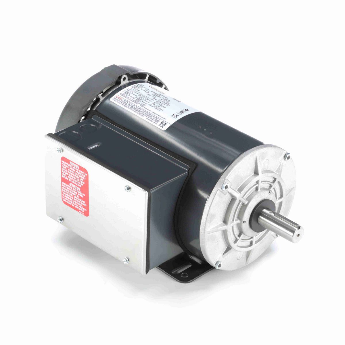 LEESON General Purpose Motor, 1.50 HP, 1 Ph, 60 Hz, 115/208-230 V, 1800 RPM, 145T Frame, TEFC - I201