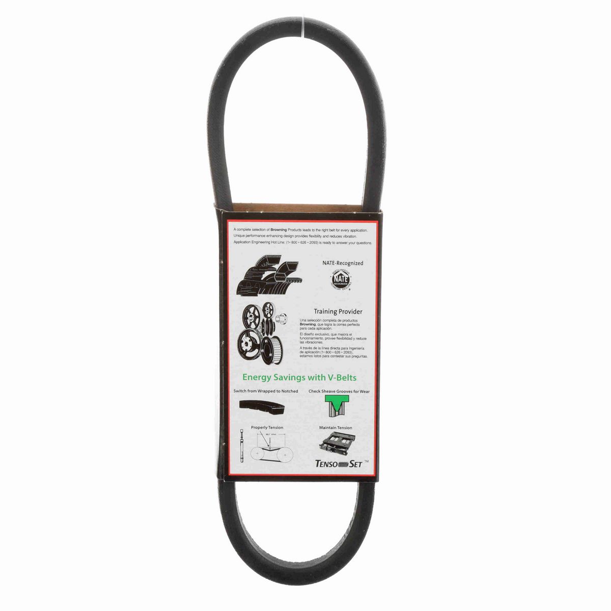 Browning Rubber FHP Belt - 3L190