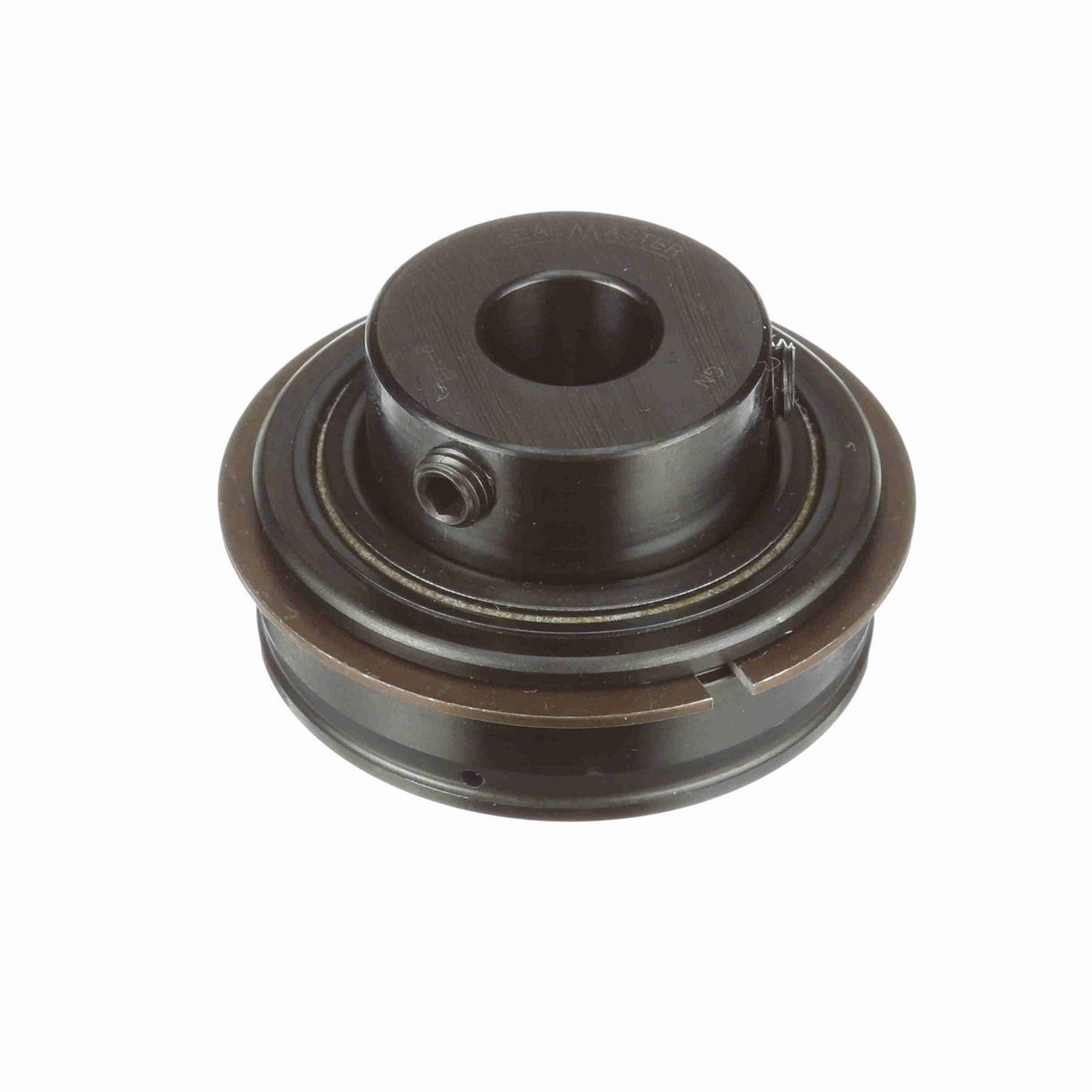 Sealmaster Mounted Insert Only Ball Bearing - 52100 Bearing Steel, Black Oxided - Setscrew Lock - ER-8