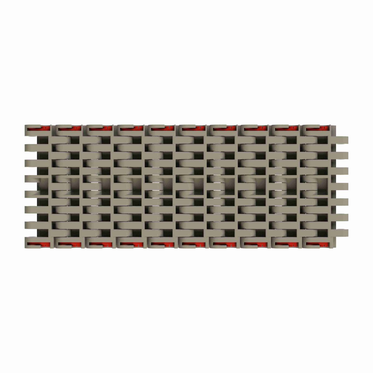 Rexnord 7705 SuperGrip™ Straight Running SuperGrip™, Material: Grey Tough Composite, Width: 4in, Pitch: 1in - 81447681