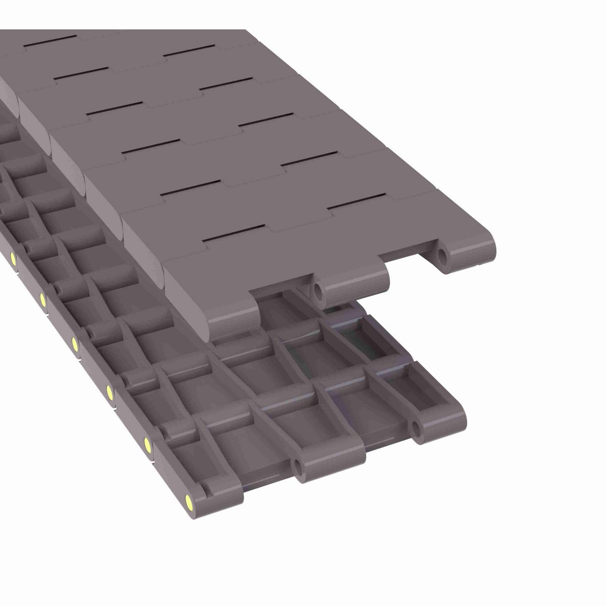 Rexnord 5705 Straight Running Solid Top, Material: Brown High Performance, Width: 4.5in, Pitch: 1.5in - 81416722