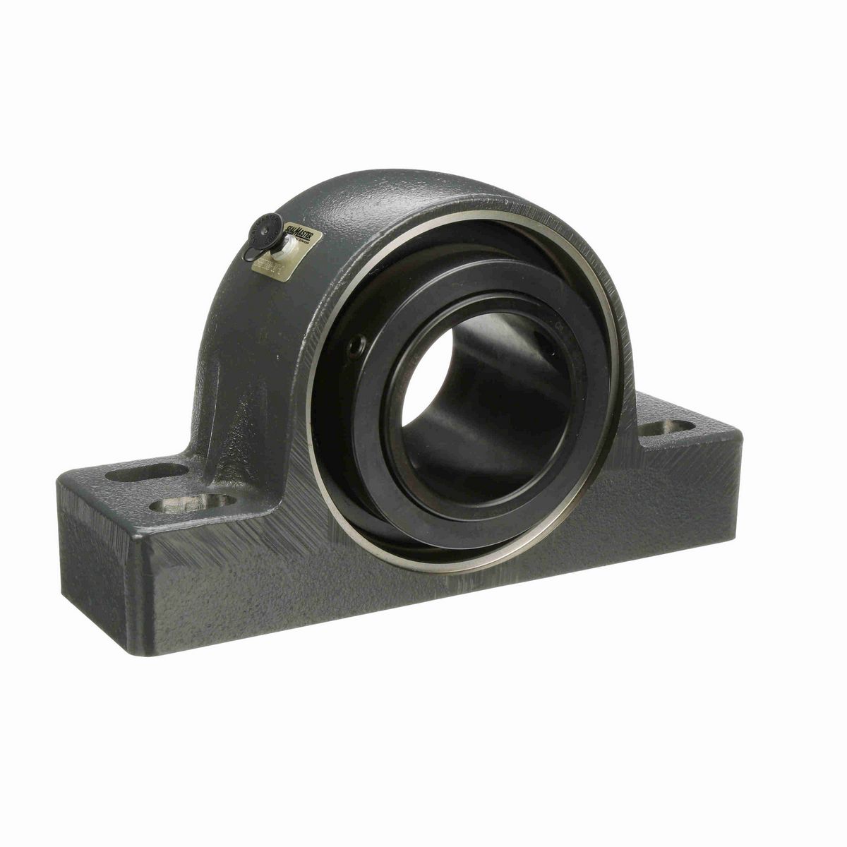 Sealmaster Mounted Cast Iron Four Bolt Pillow Block Spherical Roller - 52100 Bearing Steel, Black Oxided - Collar Mount Lock - USRBF5000-307-C