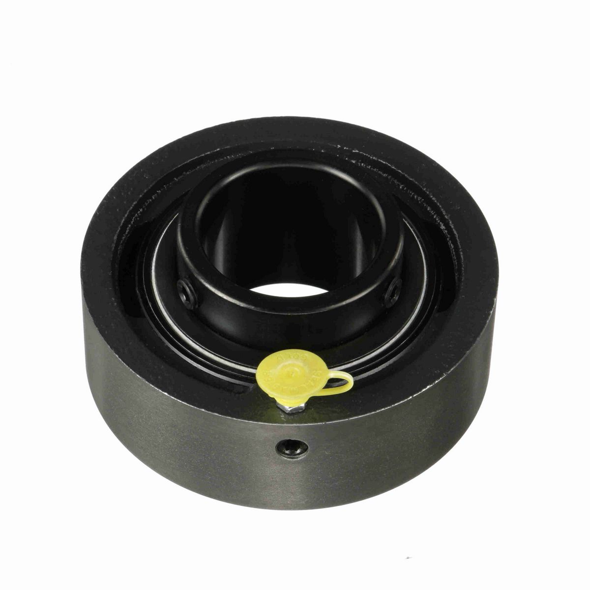Sealmaster Mounted Cast Iron Cylindrical Cartridge Ball Bearing - 52100 Bearing Steel, Black Oxided - Setscrew Lock - SC-29