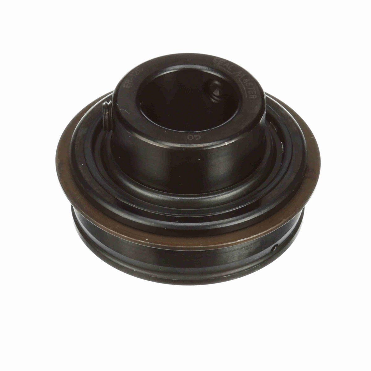 Sealmaster Mounted Insert Only Ball Bearing - 52100 Bearing Steel, Black Oxided - Setscrew Lock - ER-12C