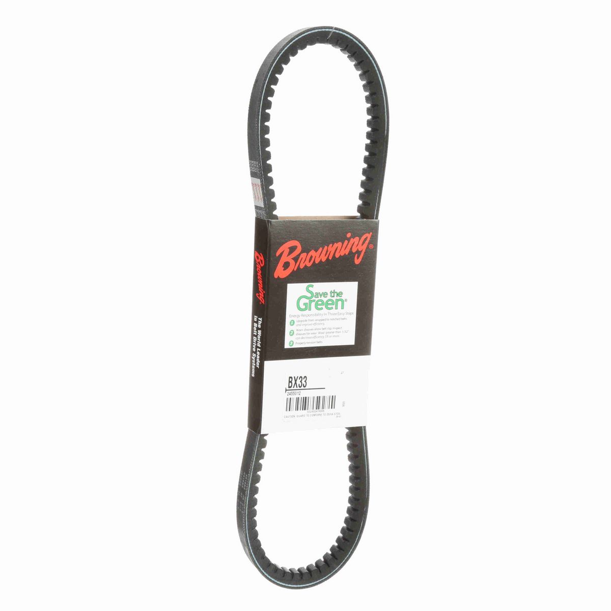 Browning EPDM Notched Belt 98% Efficient - BX33
