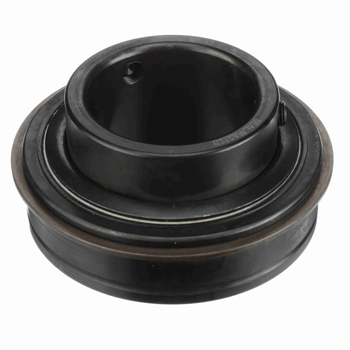 Sealmaster Mounted Insert Only Ball Bearing - 52100 Bearing Steel, Black Oxided - Setscrew Lock - ER-43