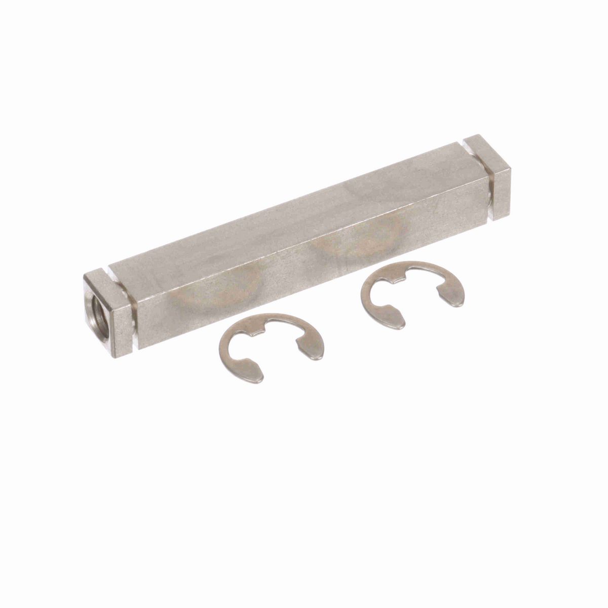 System Plast Assembly, Cross Bar, Stainless Steel, 1/2"Sq~3.50" x 3/8-16 End Taps - VF-CRQ-SS-0325-38