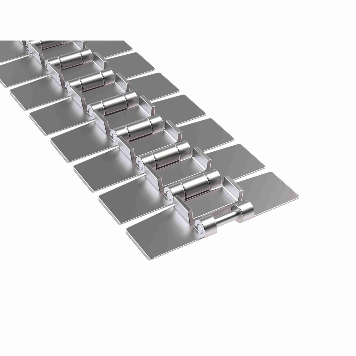 Rexnord 881B Side-flexing Solid Top, Material: Austenitic Stainless Steel, Width: 4.5in, Pitch: 1.5in - 765.32.42