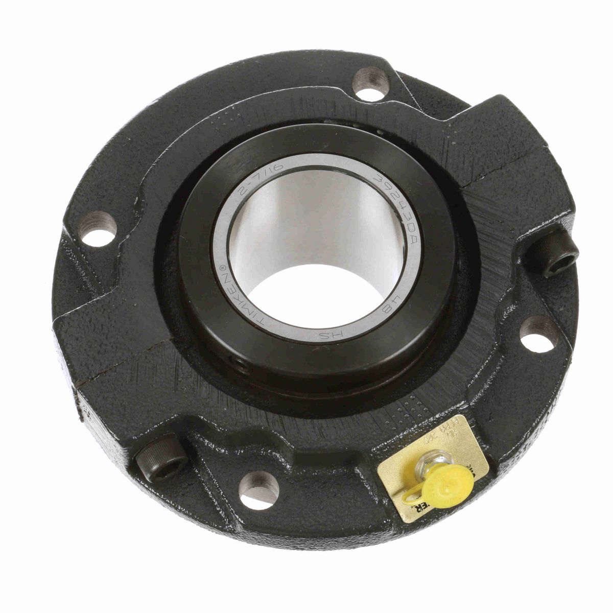 Sealmaster Mounted Cast Iron Piloted Flange Tapered Roller - 52100 Bearing Steel - Collar Mount Lock - RFPA 207