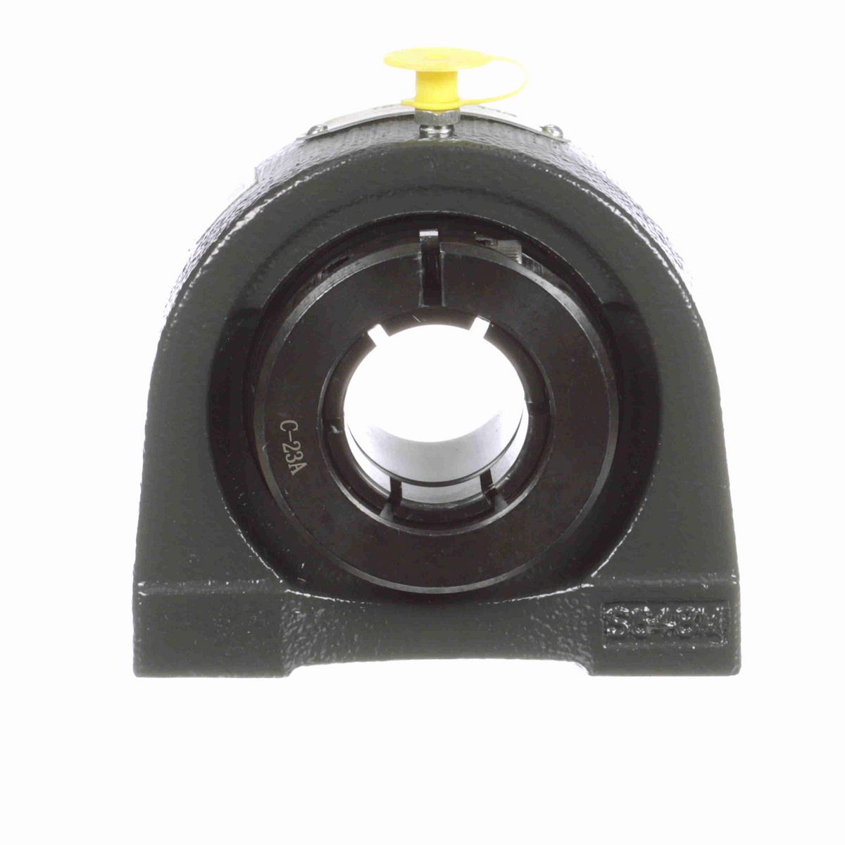 Sealmaster Mounted Cast Iron Tapped Base Pillow Block Ball Bearing - 52100 Bearing Steel, Black Oxided - Concentric Lock - TB-20T