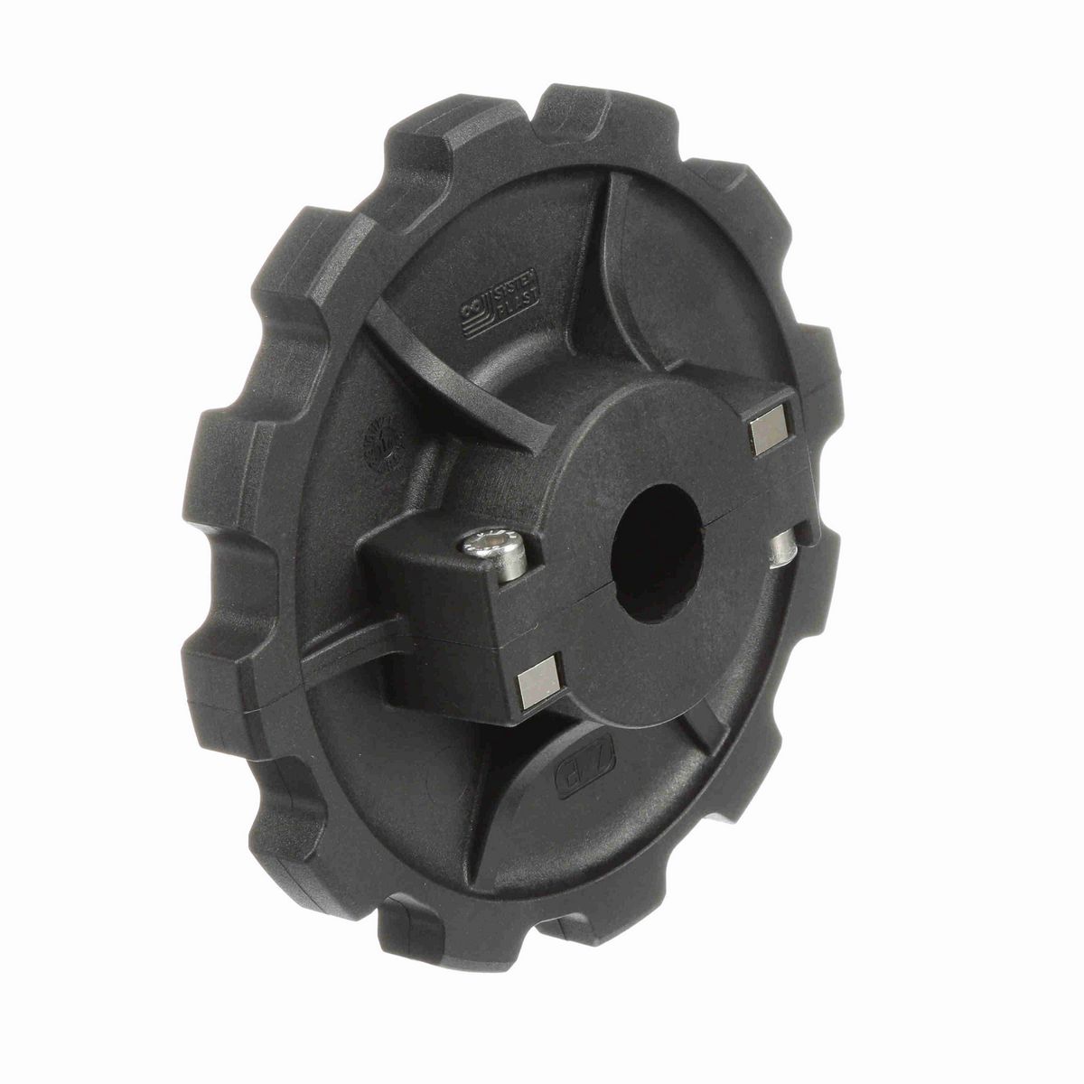 System Plast 880 Series Split Molded Sprocket with 12 Teeth and a 23mm Round Idler Bore - 880-12R23.3M-RS