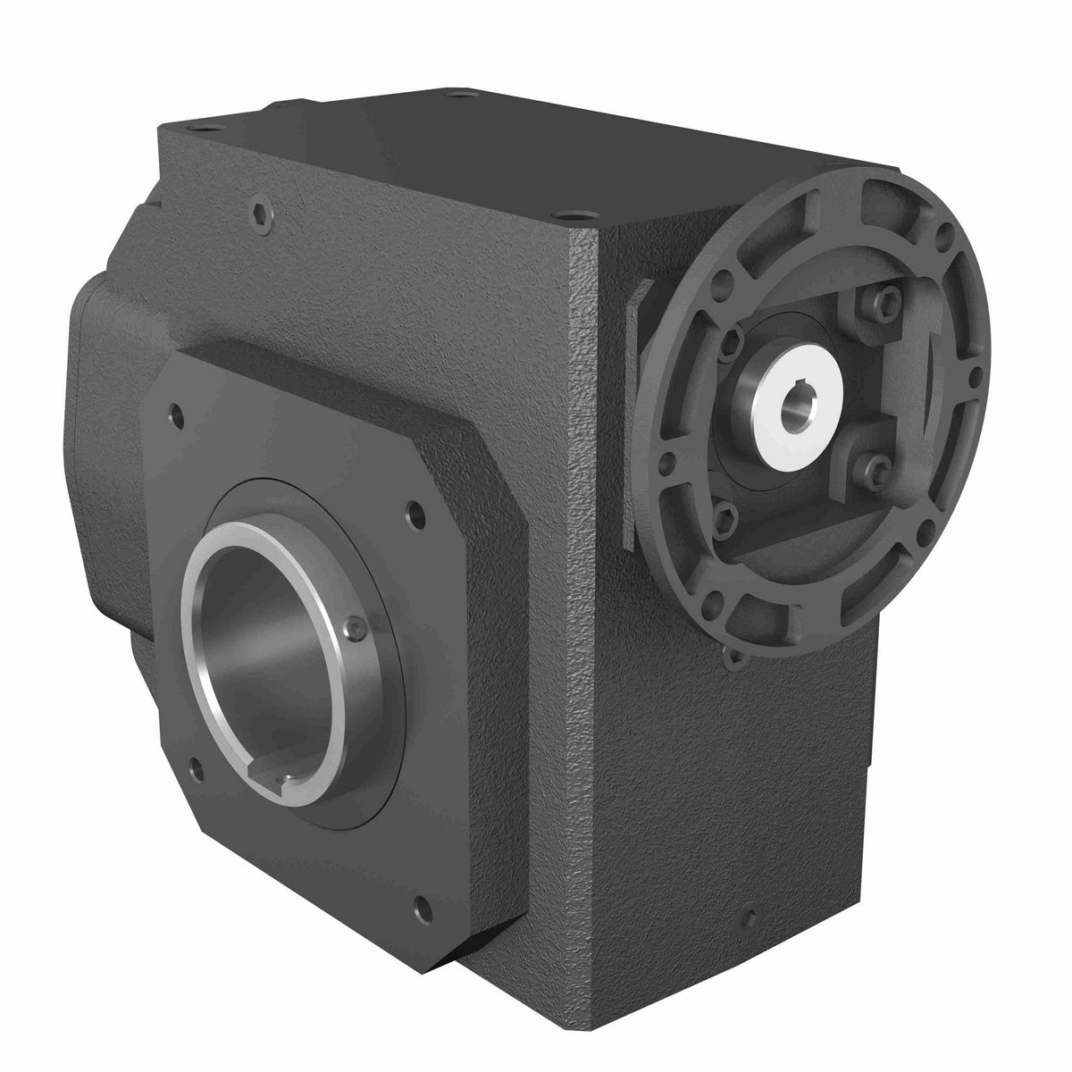 Hub City HERA Gear Reducer HERA Cast Iron Helical-Hypoid Reducer - HERA75ES 37.33 143TC 1.500