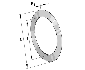 Кольцо упорного подшипника INA AS80105