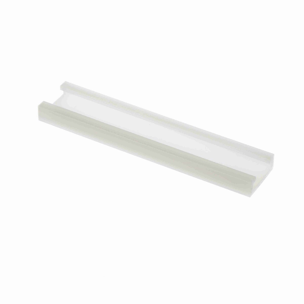 System Plast Bar Cover: 1.31"W X 0.45"H X 240"L White UHMW-PE - VG-P1910BC-20