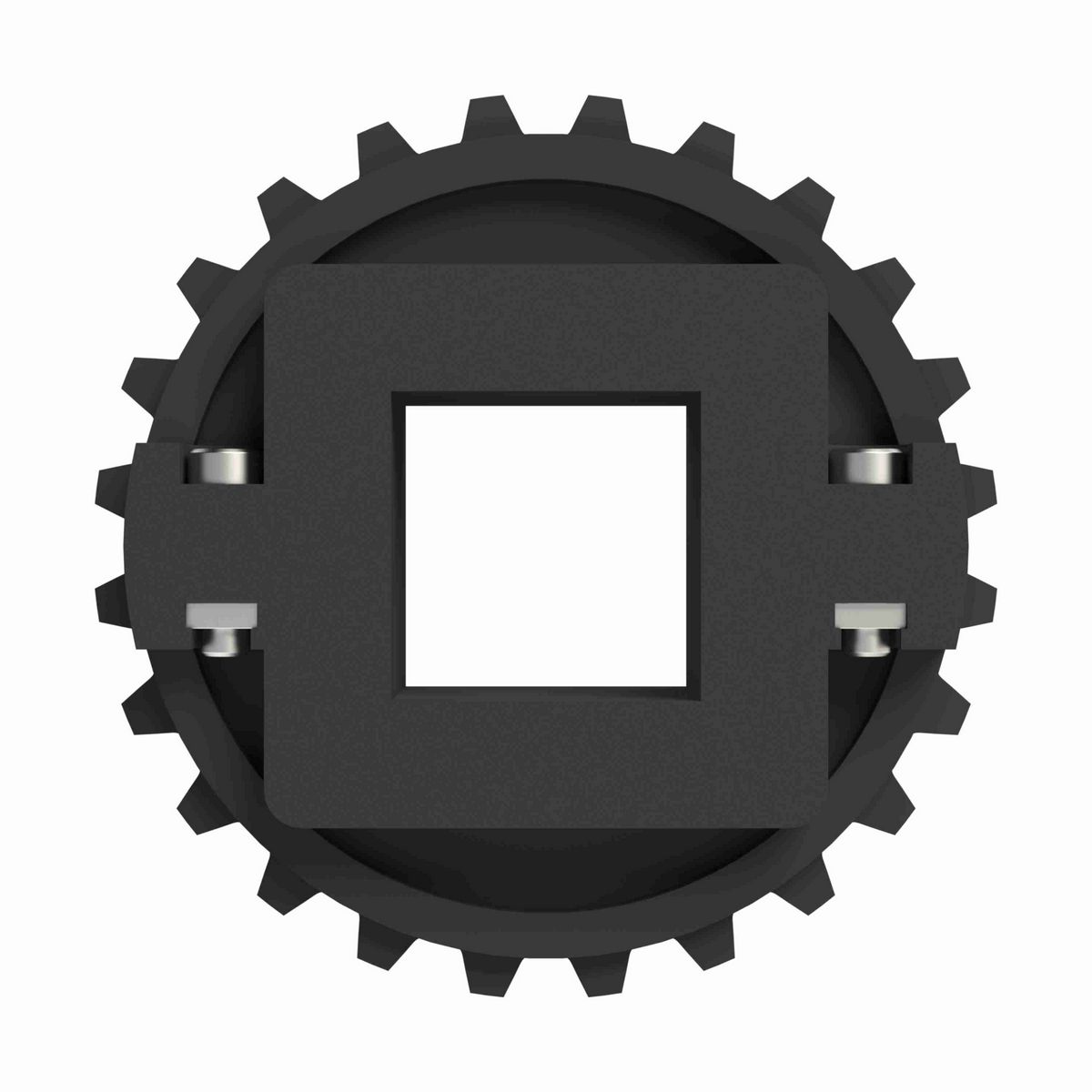 Rexnord 1500 Series Split Molded Nylon Sprocket with 24 Teeth and a 1-1/2in Square Bore - 614-142-3