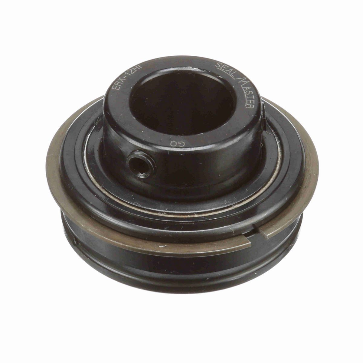Sealmaster Mounted Insert Only Ball Bearing - 52100 Bearing Steel, Black Oxided - Setscrew Lock - High Temperature - ERX-12 HI