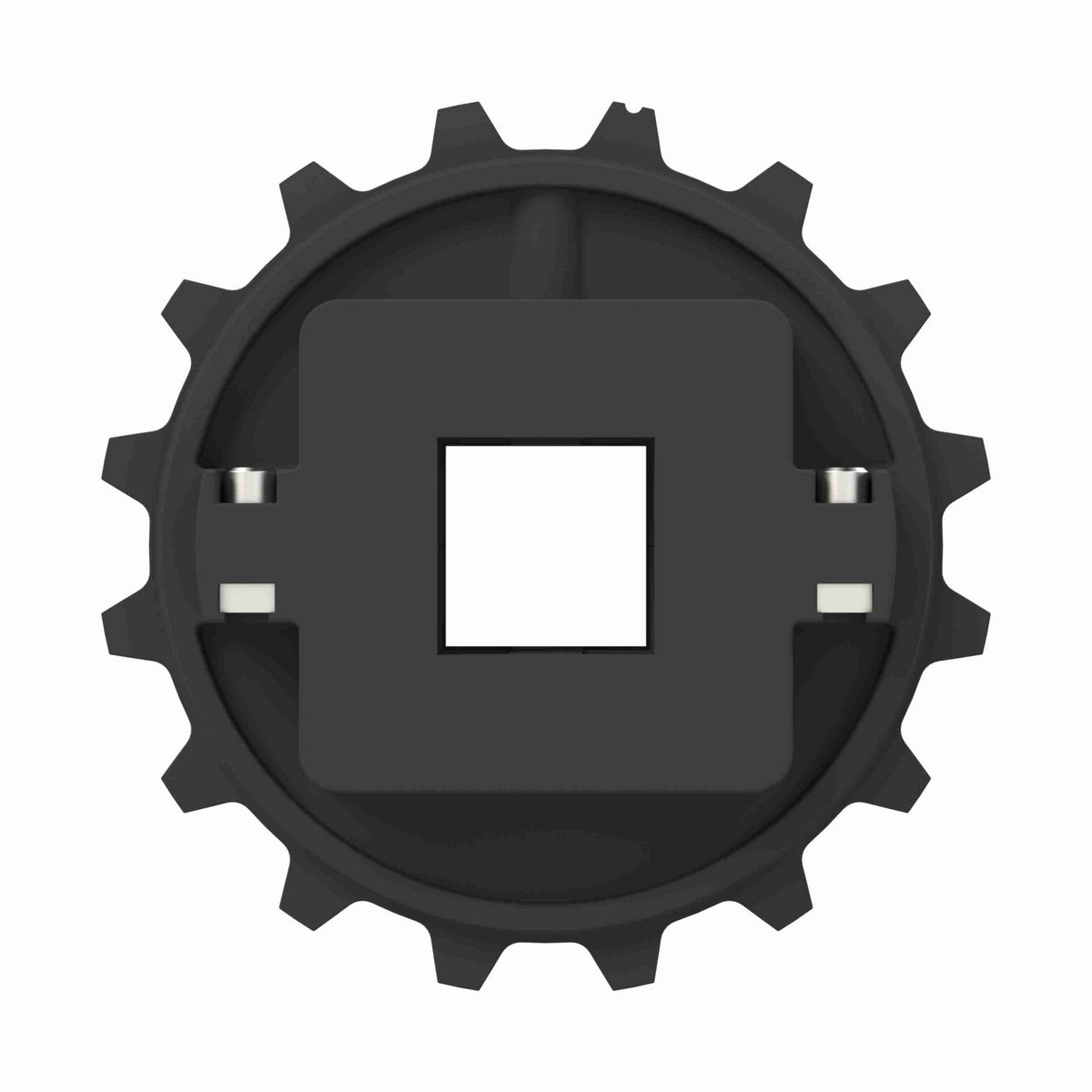 Rexnord 7950 Series Split Molded Nylon Sprocket with 16 Teeth and a 1-1/2in Square Bore - 614-168-1