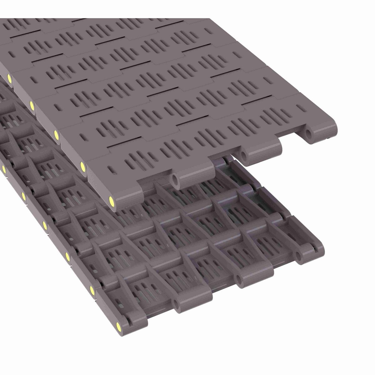 Rexnord 5706 Straight Running Flush Grid, Material: Brown High Performance, Width: 6in, Pitch: 1.5in - 81416773