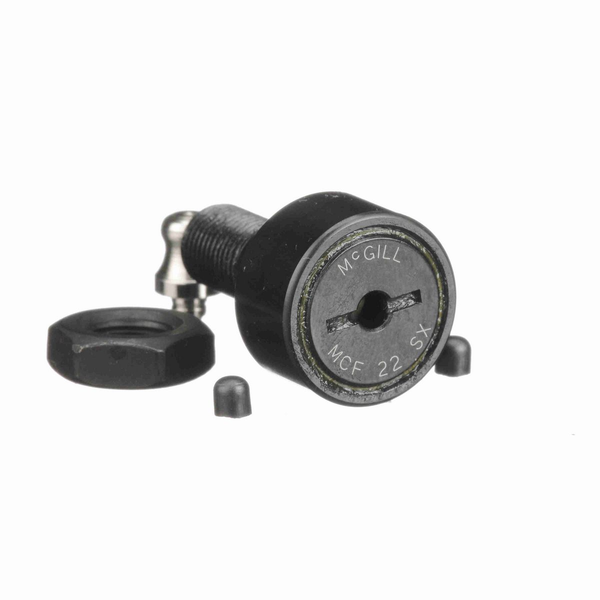 Опорный ролик с цапфой McGill CAMROL MCF 22 SX, цилиндрический, с уплотнением, со шлицем под отвёртку, метрический